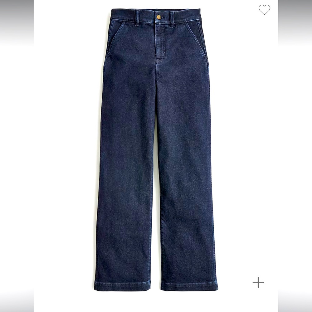 Jcrew Factory wide leg denim trouser size 26